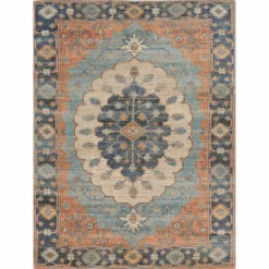 Promo π Copper Grove Dali Hand-woven Jute Distressed Rug Blue π₯°