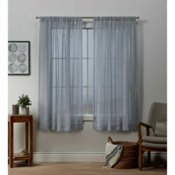 Wholesale ❤️ Copper Grove Svilengrad Sheer Rod Pocket Top Curtain Panel Pair White 👍