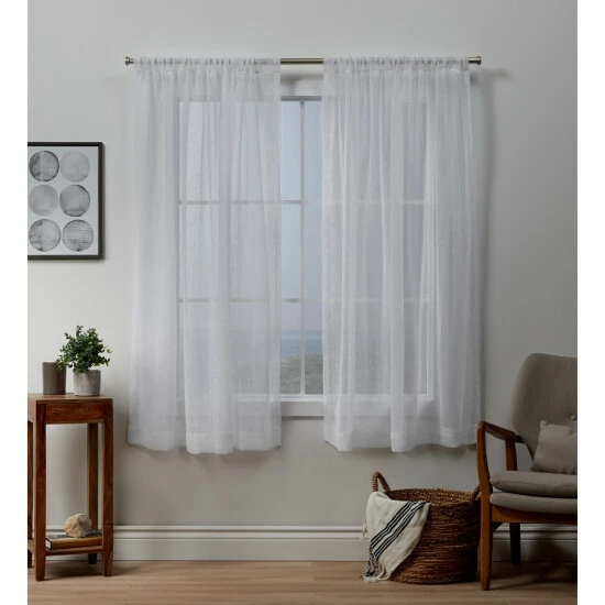 Wholesale β€οΈ Copper Grove Svilengrad Sheer Rod Pocket Top Curtain Panel Pair White π - Image 8