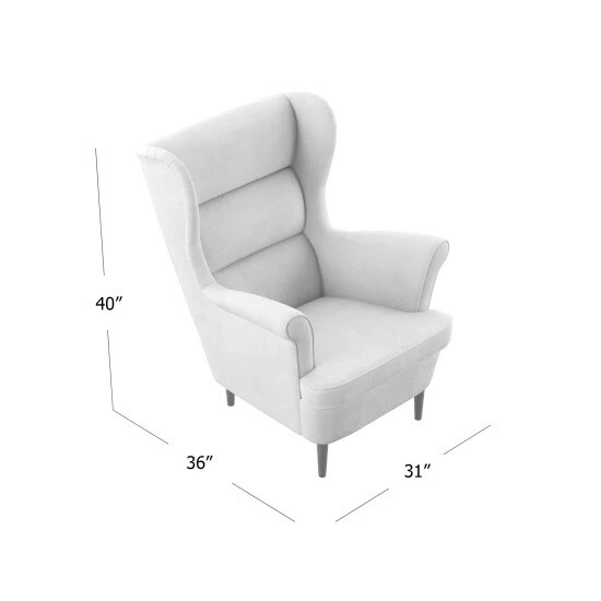 New π₯° Copper Grove Novalee Tapered Wingback Arm Chair Silver Multi Floral π - Image 5