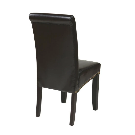 Outlet β Copper Grove Five Bridge Eco Parsons Faux Leather Nailhead Chair Cream Faux Leather π - Image 8