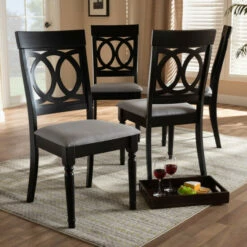 Coupon 🛒 Copper Grove Taizz Modern Fabric 4-piece Dining Chair Set Gray 🧨