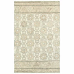 Wholesale ⌛ Copper Grove Lalemant Blooming Ash/ Sand Handcrafted Wool Area Rug Ash/sand 🎉