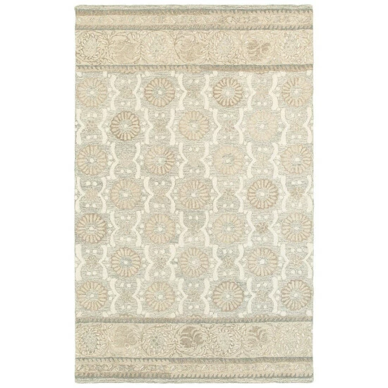 Wholesale β Copper Grove Lalemant Blooming Ash/ Sand Handcrafted Wool Area Rug Ash/sand π - Image 4