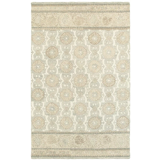 Wholesale β Copper Grove Lalemant Blooming Ash/ Sand Handcrafted Wool Area Rug Ash/sand π - Image 5