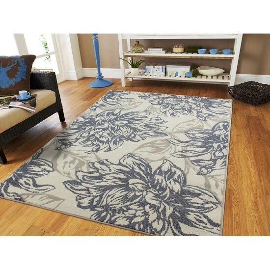 Coupon β Copper Grove Kuklen Grey Floral Area Rug β¨