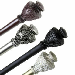 New 🎁 Copper Grove Vayk Adjustable Curtain Rod (1 In. Dia.) Satin Nickel 🛒