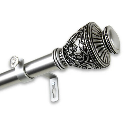 New π Copper Grove Vayk Adjustable Curtain Rod (1 In. Dia.) Satin Nickel π - Image 5