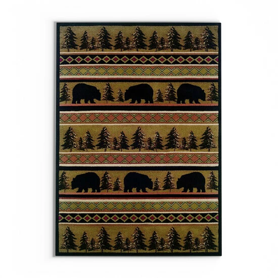 Brand new π Copper Grove Anemone Area Rug Black/cream 𧨠- Image 3