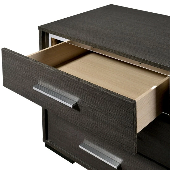 Top 10 π Copper Grove Kastela Grey USB 3-drawer Nightstand With Chrome Trim βοΈ - Image 7