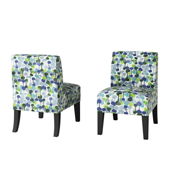 Best deal ✔️ Copper Grove Durbuy Upholstered Armless Chairs (Set Of 2) Orange Multi Beehive ✨ - Image 7