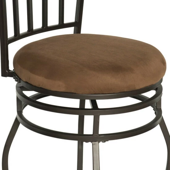 Buy π Copper Grove Olympia Brown Upholstered Powder-coated Bar Stool π - Image 5