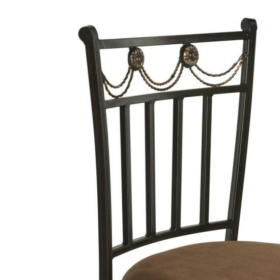 Buy π Copper Grove Olympia Brown Upholstered Powder-coated Bar Stool π - Image 6