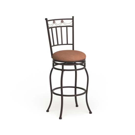 Buy π Copper Grove Olympia Brown Upholstered Powder-coated Bar Stool π - Image 8