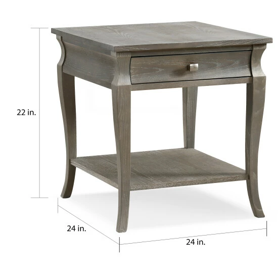 Budget π Copper Grove Esperance 1-drawer Grey Wood End Table 𧨠- Image 6