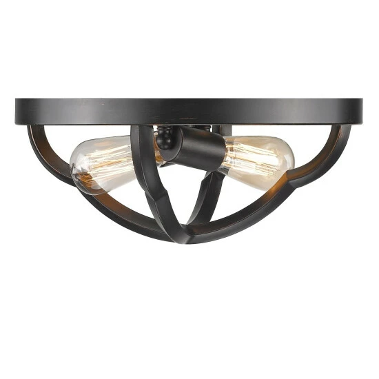 Best Sale β€οΈ Copper Grove Masis 2-light Flush-mount Light Fixture Pewter π - Image 4