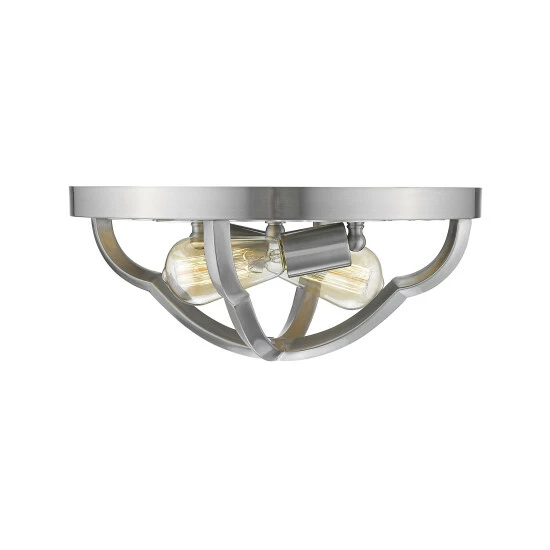 Best Sale β€οΈ Copper Grove Masis 2-light Flush-mount Light Fixture Pewter π - Image 6