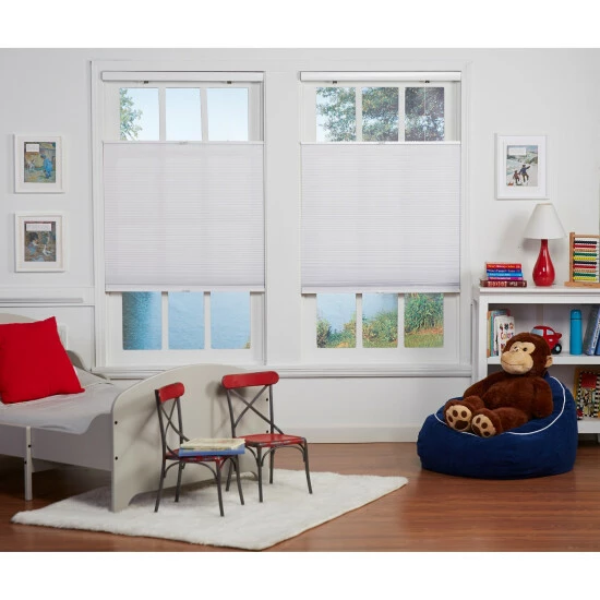 Discount π Copper Grove Yerevan 64-inch White Light-filtering Top Down/Bottom Up Shade π