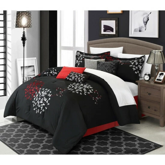 New ❤️ Copper Grove Scaevola Black 8-piece Comforter Set ✨ - Image 2