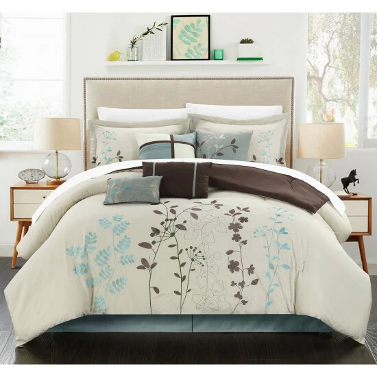 Wholesale π Copper Grove Pelee 8-piece Beige Oversized Comforter Set π