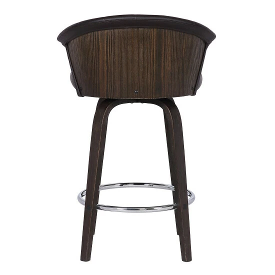 Budget π₯ Copper Grove Ipota 30-inch Swiveling Brown Faux Leather Bar Stool π - Image 4