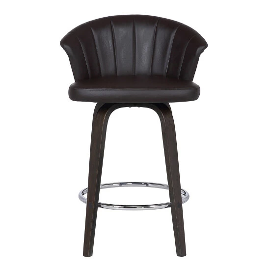 Budget π₯ Copper Grove Ipota 30-inch Swiveling Brown Faux Leather Bar Stool π - Image 5