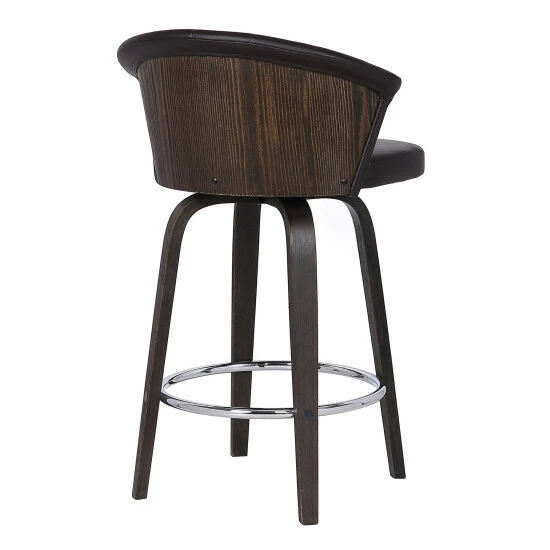 Budget π₯ Copper Grove Ipota 30-inch Swiveling Brown Faux Leather Bar Stool π - Image 6