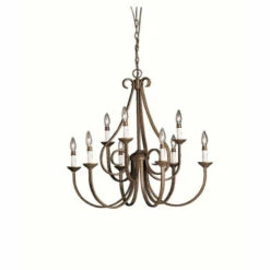 Wholesale 😉 Copper Grove Rocklea 9-light Tannery Bronze Chandelier 🧨