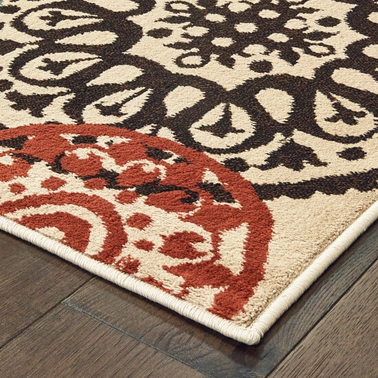 Budget π₯° Copper Grove Rovinj Floating Medallion Beige And Multicolored Area Rug Beige/multi π - Image 3