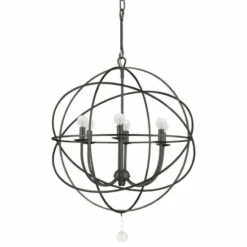 Cheap 👍 Copper Grove Poltava 6-light English Bronze Globe Chandelier 😍