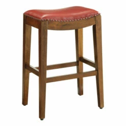 Brand new π Copper Grove Five Bridge 29-inch Saddle Style Bar Stool With Nail Head Accents Off-white π