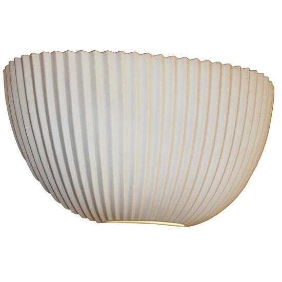 Deals β Copper Grove Oosterhout ADA Quarter-sphere Wall Sconce With Pleated Porcelain Shade π - Image 2
