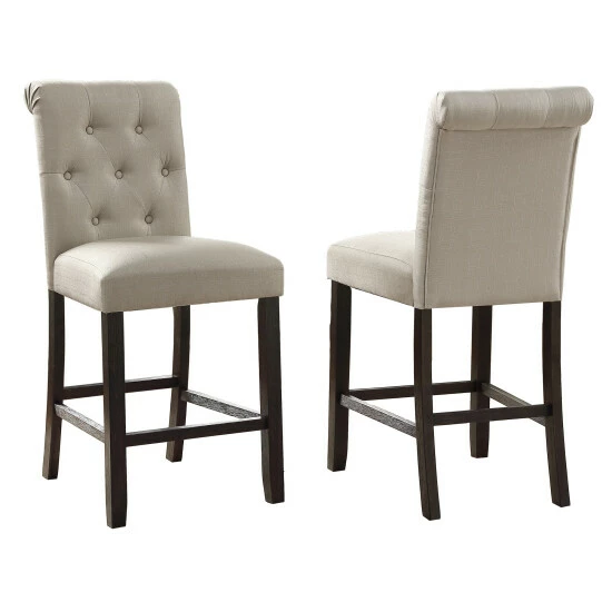 Budget π Copper Grove Solitude Tufted Armless Counter Height Dining Chairs (Set Of 2) Blue 𧨠- Image 7