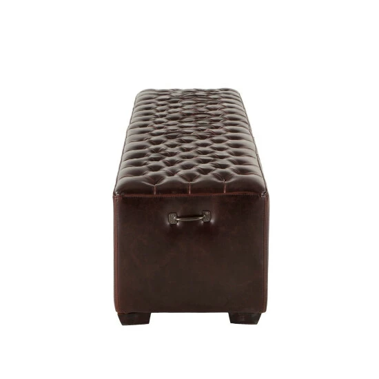 Best deal ❤️ Copper Grove Pravets 58-inch Leather Bench With Diamond Stitch Detailing ✨ - Image 3