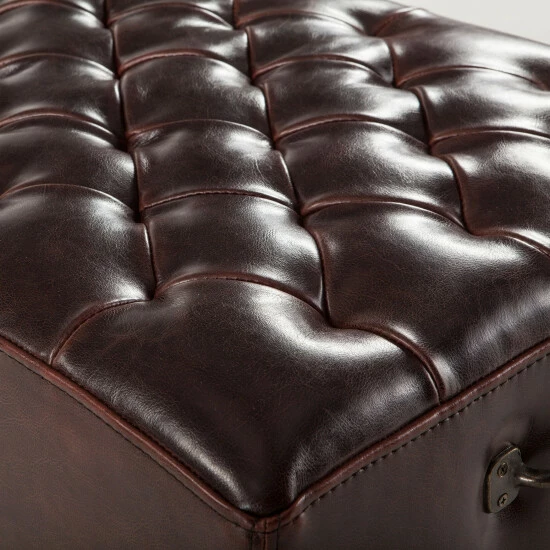 Best deal ❤️ Copper Grove Pravets 58-inch Leather Bench With Diamond Stitch Detailing ✨ - Image 6