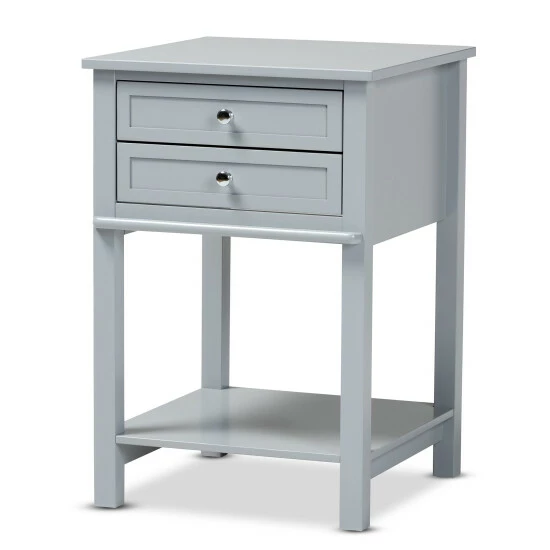 Flash Sale π Copper Grove Urgut 2-drawer End Table Grey π€© - Image 8