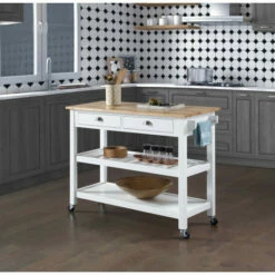 Best deal ❤️ Copper Grove Aubrieta 3 Tier Butcher Block Kitchen Cart With Drawers Butcher Block/espresso 👍