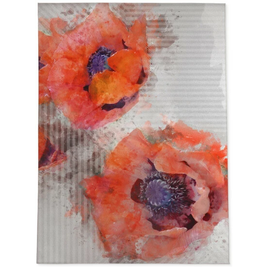 Best Sale π― Copper Grove Bijelo Floral Grey, Blood Orange, And Plum Area Rug N/a π