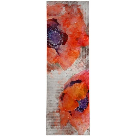 Best Sale π― Copper Grove Bijelo Floral Grey, Blood Orange, And Plum Area Rug N/a π - Image 6