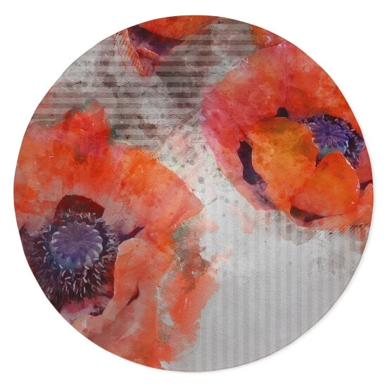 Best Sale π― Copper Grove Bijelo Floral Grey, Blood Orange, And Plum Area Rug N/a π - Image 7