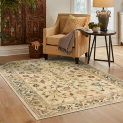 Cheapest ✔️ Copper Grove Coevorden Vintage Persian Pattern Area Rug Beige 🥰