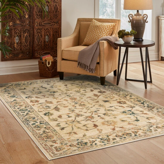 Cheapest βοΈ Copper Grove Coevorden Vintage Persian Pattern Area Rug Beige π₯°