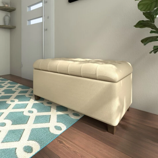 Hot Sale π Copper Grove Ixora Tufted Storage Bench β€οΈ