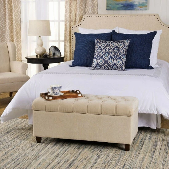 Hot Sale π Copper Grove Ixora Tufted Storage Bench β€οΈ - Image 4