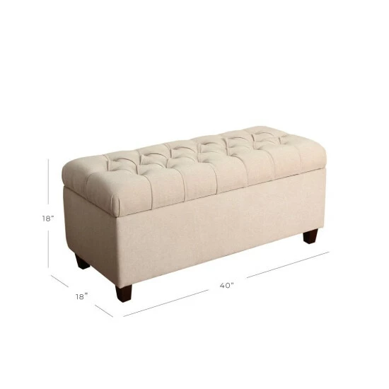 Hot Sale π Copper Grove Ixora Tufted Storage Bench β€οΈ - Image 8