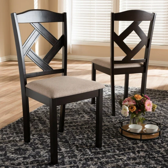 Best deal β Copper Grove Monongahela Contemporary Fabric Dining Chair Set Brown β¨
