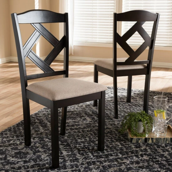 Best deal β Copper Grove Monongahela Contemporary Fabric Dining Chair Set Brown β¨ - Image 7