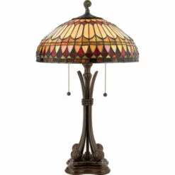 Cheap 👏 Copper Grove Primorsko Tiffany-style West End With Brushed Bullion Finish Table Lamp ✔️