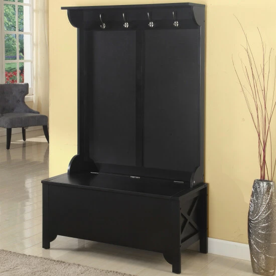 Best reviews of π Copper Grove Heather Ebony Rub Thru Hall Tree With Storage Bench π