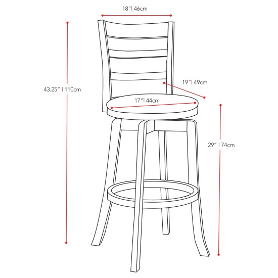 Wholesale β¨ Copper Grove Orahovica Espresso And White Leatherette Bar-height Barstool π - Image 3